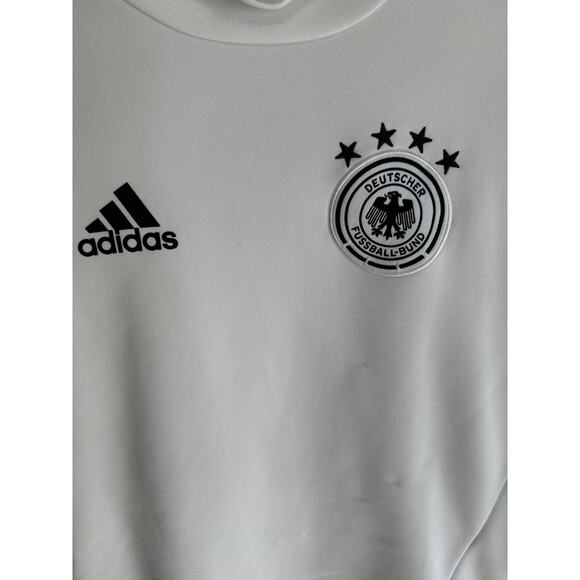 Adidas Germany DFB ClimaCool Training Top Long Sleeve White Black Stand Collar S - Picture 3 of 6
